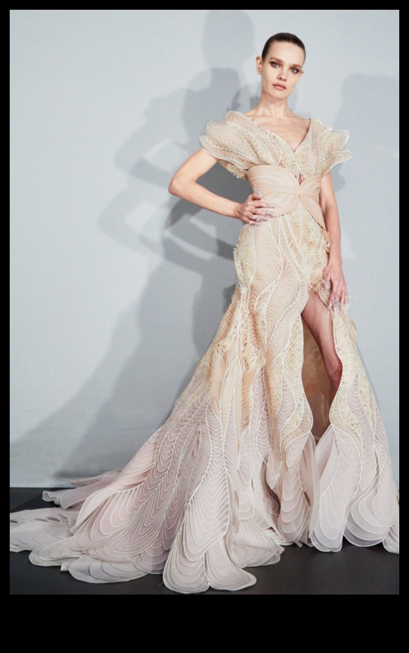 Skulptūras sapņi: līgavas tērpu meistarība tās kulminācijā