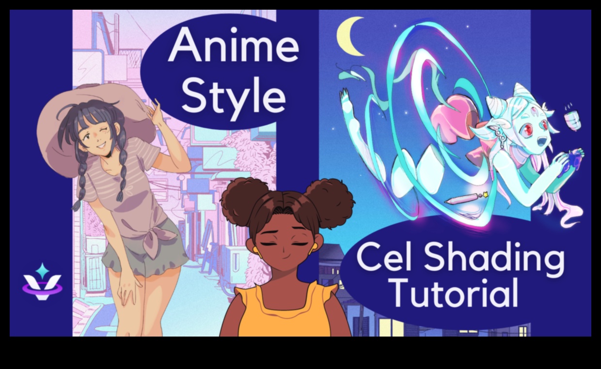 Ēnošanas māksla: dziļuma radīšana anime ilustrācijās