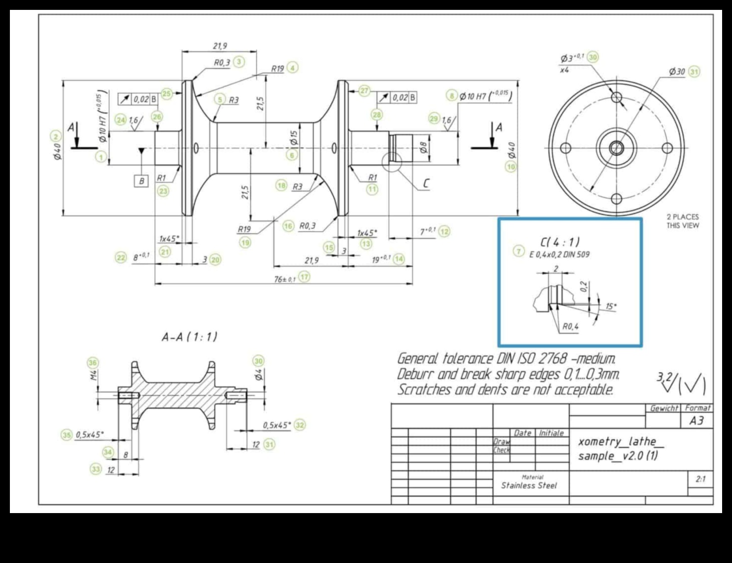 Zinātniskā detalizācija Detalizētu un precīzu tehnisko rasējumu izveide 3 Zinātniskā detalizācija: detalizētu un precīzu tehnisko rasējumu izveide