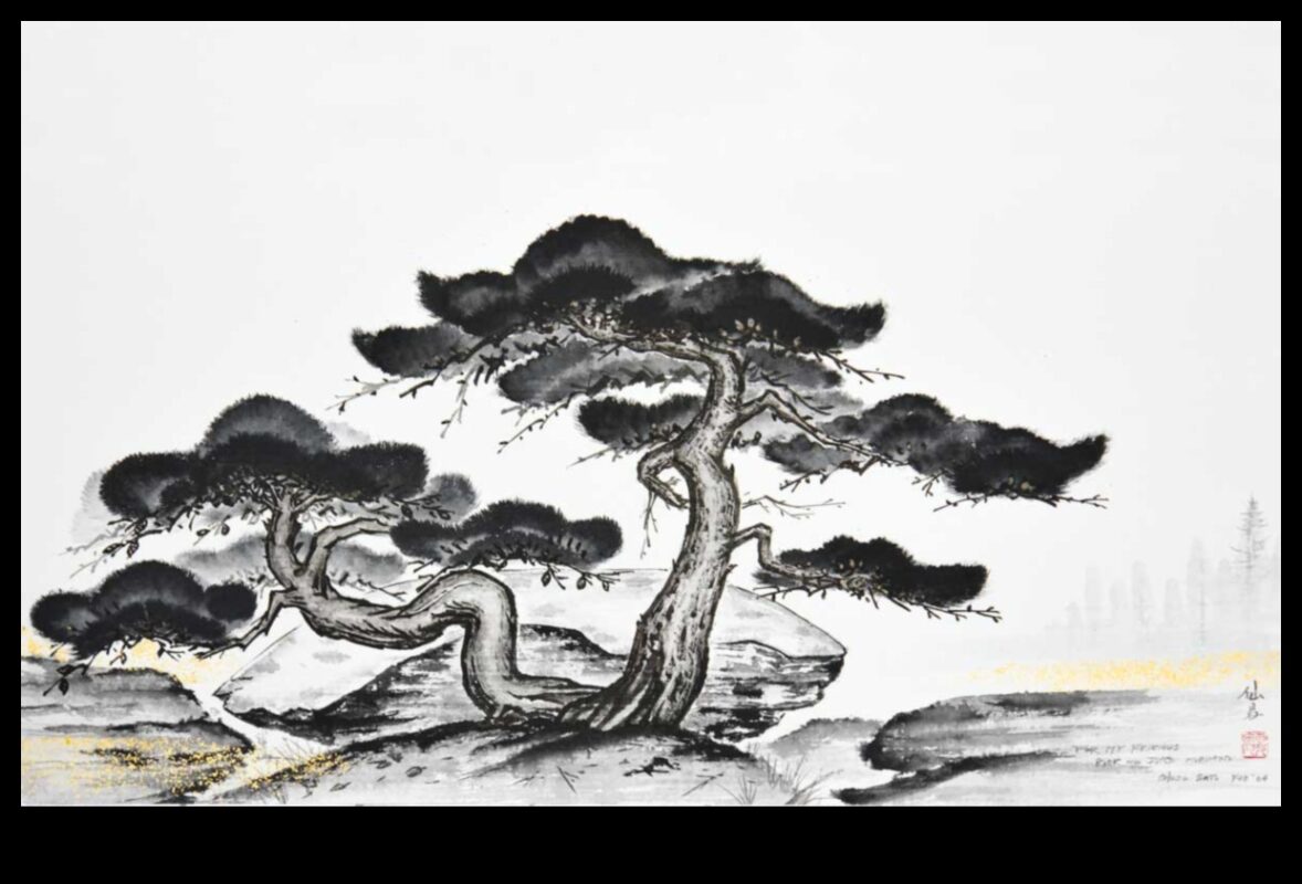 Rāmums ar tinti: mierīgu ainu tveršana ar pildspalvu un otu