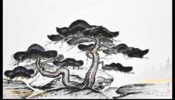 Rāmums ar tinti: mierīgu ainu tveršana ar pildspalvu un otu